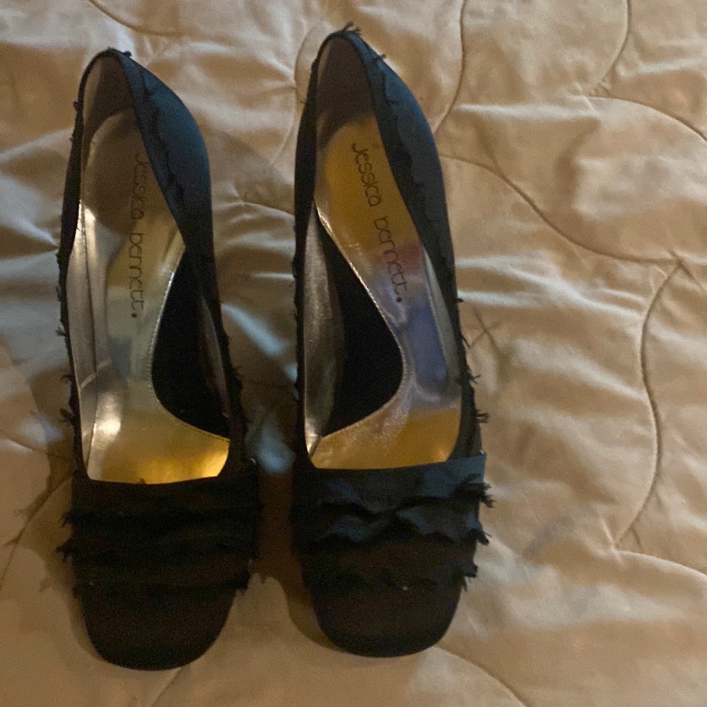 Black 2/12 inch heels by Jessica Bennett